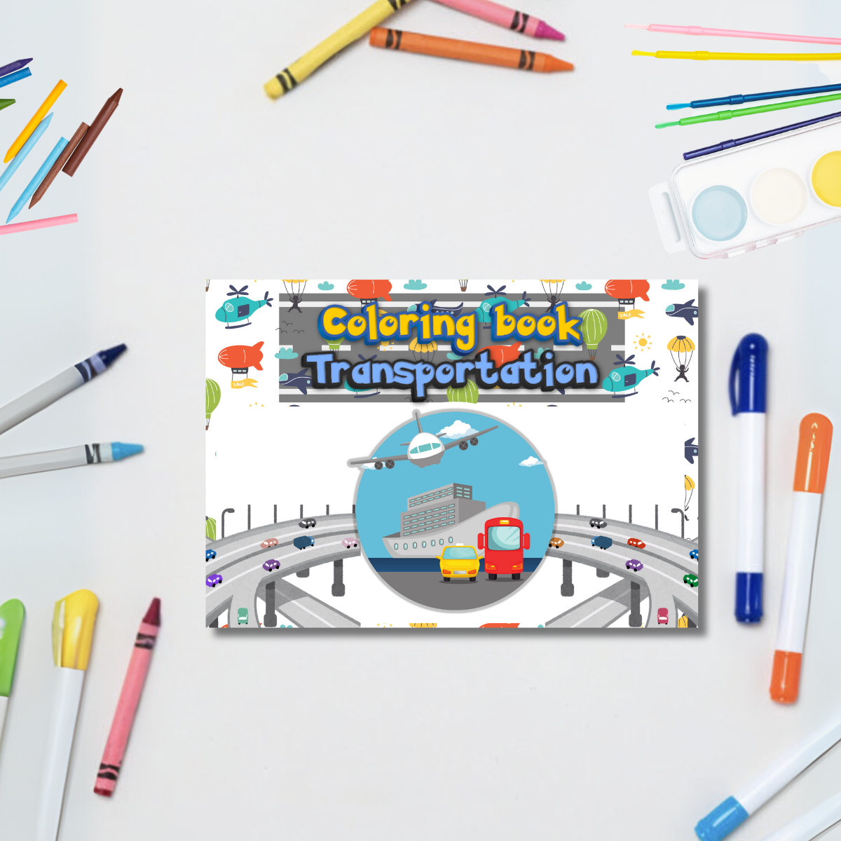 Transportation Coloring Book