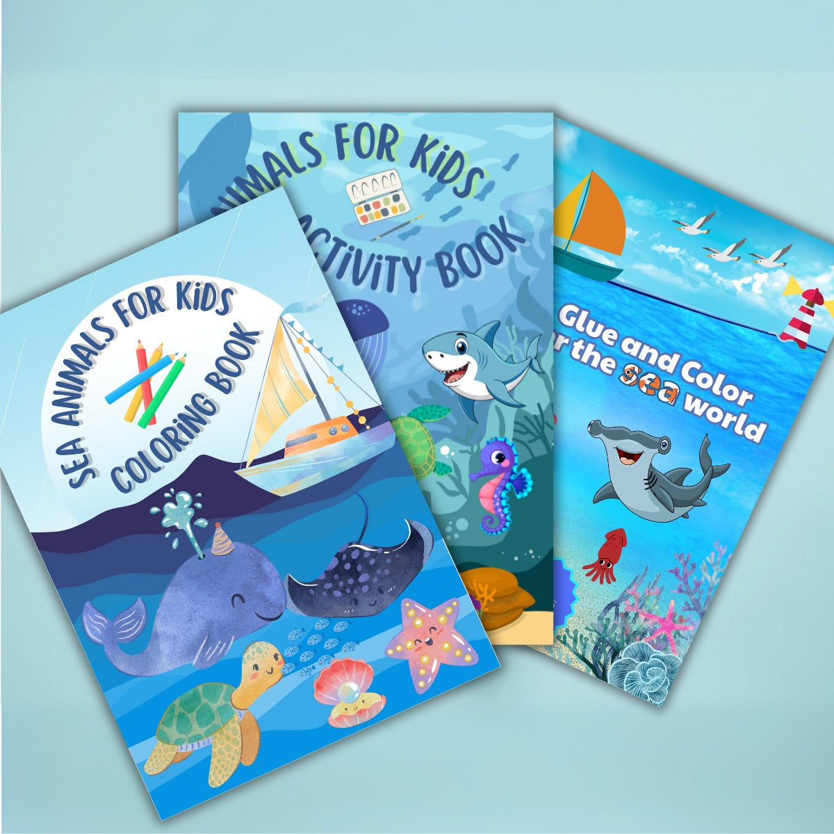 Sea Animals - Activity books (3 Books)