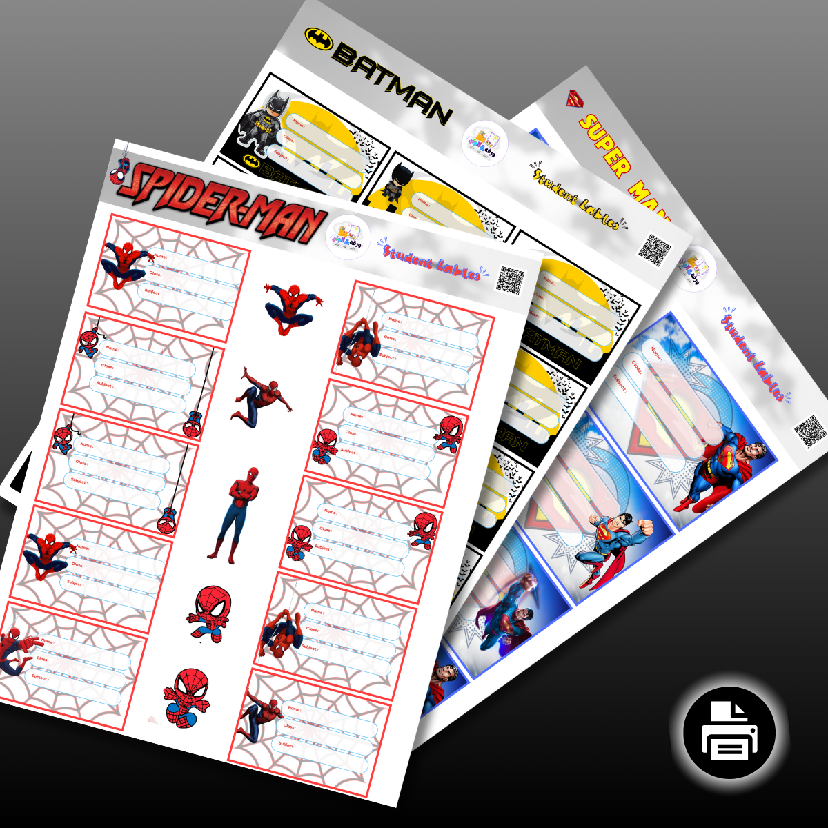 Student Name Labels (PDF)