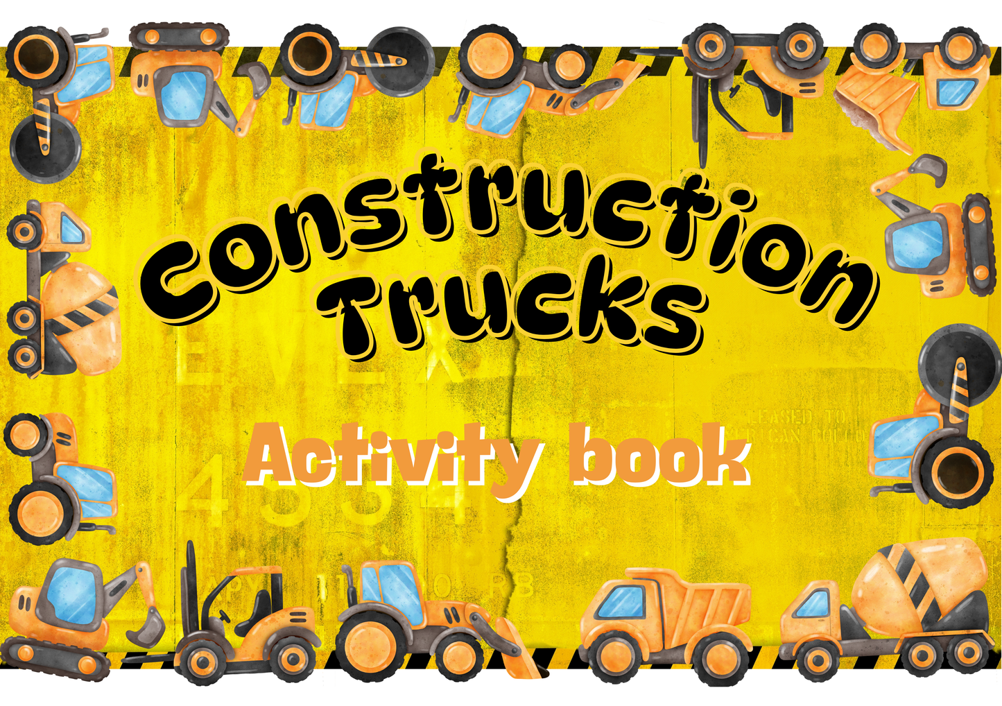 Construction Trucks - activity book