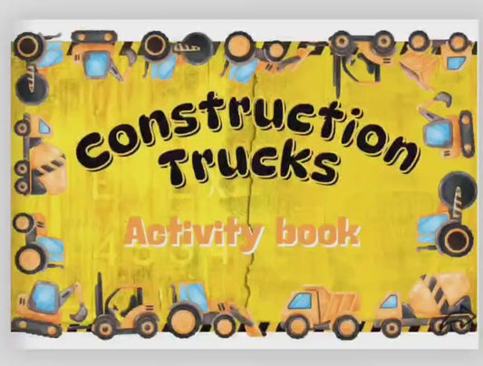 Construction Trucks - activity book